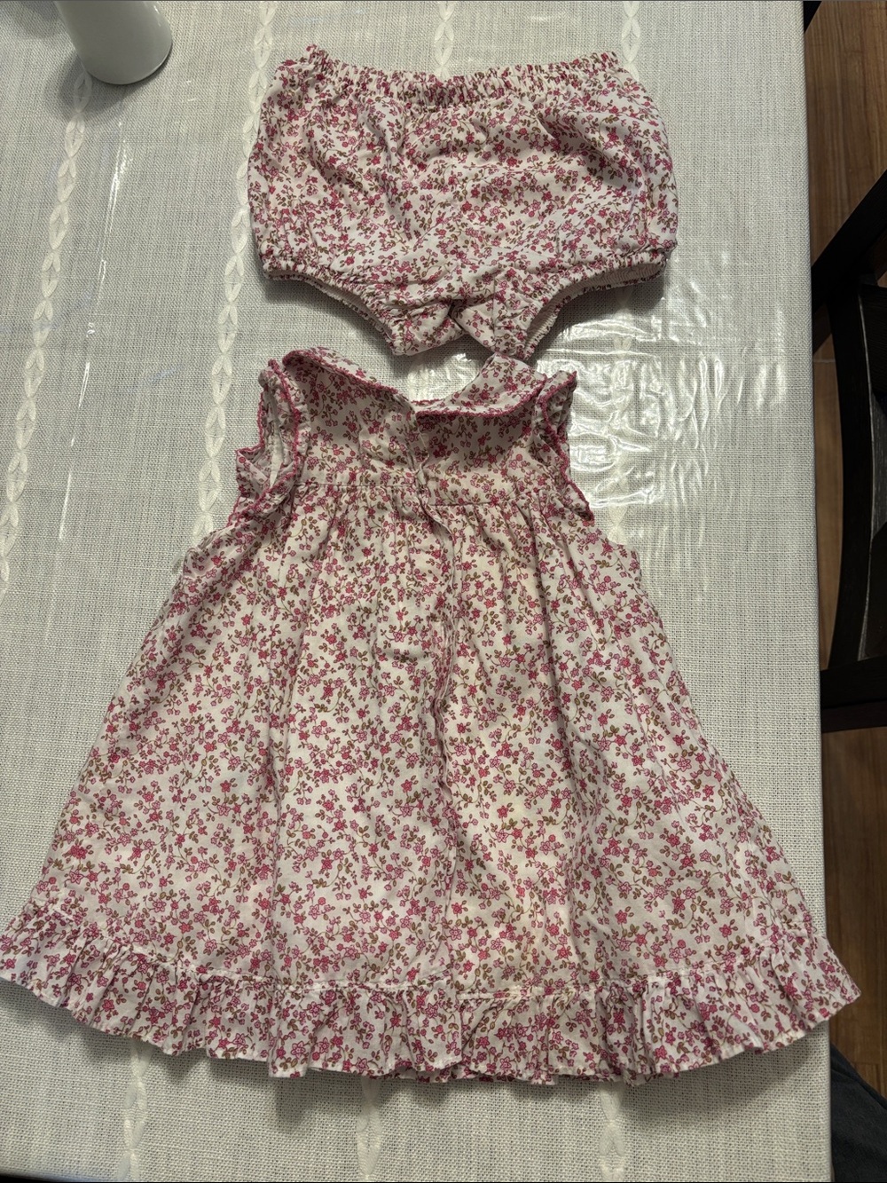 Lydia Jane Baby Floral Sundress with Matching Diaper Cover - Pink